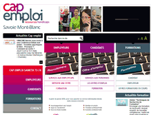 Tablet Screenshot of capemploi73-74.com